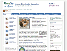Tablet Screenshot of chemdryofstaugustine.com